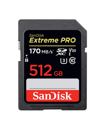 sandisk Karta pamięci Extreme Pro SDXC 512GB 170/90 MB/s V30 UHS-I U3
