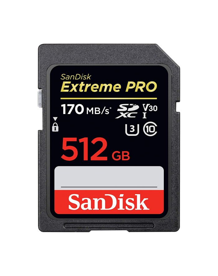sandisk Karta pamięci Extreme Pro SDXC 512GB 170/90 MB/s V30 UHS-I U3 główny