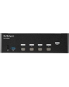 StarTech.com 4 Port HDMI KVM Switch - 4K 30Hz - Dual Display - KVM / Audio / USB Switch - 4 x KVM / Audio / USB - Rack mountable - nr 24