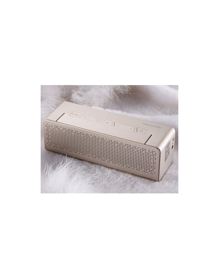 Microlab T5 Bluetooth Portable Speaker/ Gold/ 20W RMS (10W+10W)/ Metal Shell główny