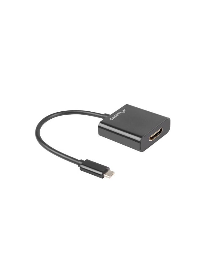 lanberg Adapter USB CM - HDMI F 15cm czarny główny