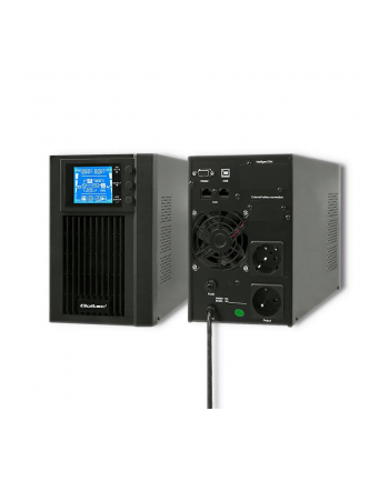 qoltec Zasilacz awaryjny UPS, on-line, czysta fala sinusoidalna, 1KVA, 800W, LCD, USB