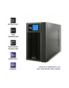 qoltec Zasilacz awaryjny UPS, on-line, czysta fala sinusoidalna, 3KVA, 2.4W, LCD, USB - nr 22