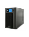 qoltec Zasilacz awaryjny UPS, on-line, czysta fala sinusoidalna, 3KVA, 2.4W, LCD, USB - nr 15