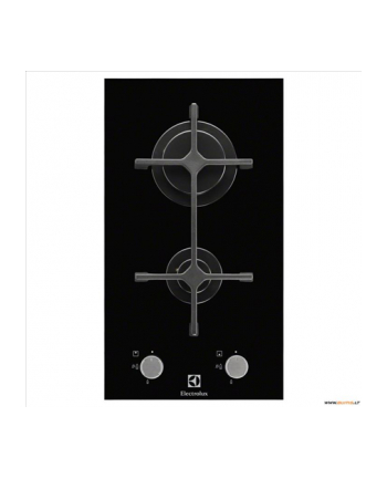 Electrolux EGC3322NVK Buil-In Gas On Glass Hob, Number of burners/cooking zones 2, Black