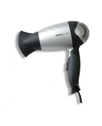 ORAVA HD-400 S Hair Dryer, 2 speeds. 1100W, black/silver