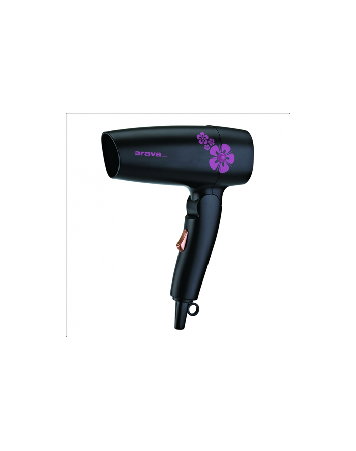 ORAVA  HD-402 Travel Hair Dryer, 1000W, 2 power levels, black główny