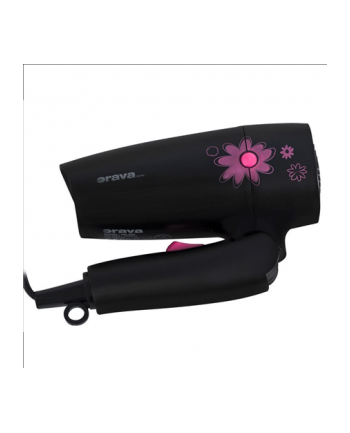ORAVA  HD-402 Travel Hair Dryer, 1000W, 2 power levels, black nr 2
