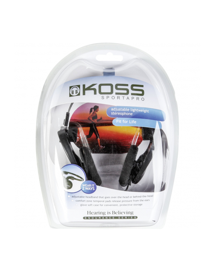 Koss SPORTA PRO - Portable, Foldable, Deep Bass Black główny