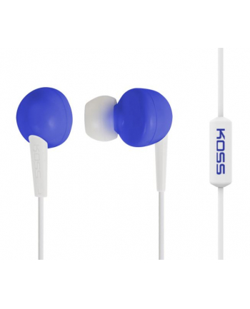 Koss KEB6iB - Earbud w/Enhanced Driver w/Mic Blue