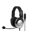 Koss SB45 USB - Full Size, Multimedia w/Mic, Passive NC, USB Plug Silver/Black - nr 2