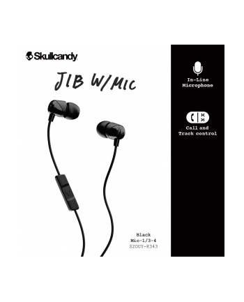 Skullcandy JIB Earbuds With Mic Black