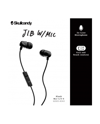Skullcandy JIB Earbuds With Mic Black nr 1