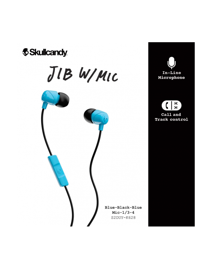 Skullcandy JIB Earbuds With Mic Blue/Black główny