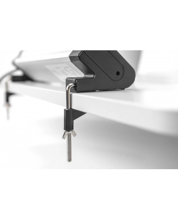 digitus Listwa zasilająca biurowa 45 stopni  4 gniazdowa, 2x USB (5V/2A) z możliwością obrotu o 290 stopni  aluminiowa HQ