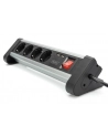 digitus Listwa zasilająca biurowa 45 stopni  4 gniazdowa, 2x USB (5V/2A) z możliwością obrotu o 290 stopni  aluminiowa HQ - nr 17