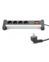 digitus Listwa zasilająca biurowa 45 stopni  4 gniazdowa, 2x USB (5V/2A) z możliwością obrotu o 290 stopni  aluminiowa HQ - nr 27
