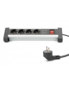 digitus Listwa zasilająca biurowa 45 stopni  4 gniazdowa, 2x USB (5V/2A) z możliwością obrotu o 290 stopni  aluminiowa HQ - nr 54