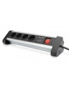 digitus Listwa zasilająca biurowa 45 stopni  4 gniazdowa, 2x USB (5V/2A) z możliwością obrotu o 290 stopni  aluminiowa HQ - nr 67