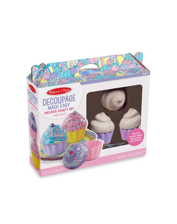 melissa & doug MELISSA Zestaw do decoupag'u Cupcakes 40108 główny