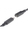 assmann Kabel przedłużający USB 3.1 Gen.2 SuperSpeed+ 10Gbps Typ USB C/USB C M/Ż, PD, czarny 0,7m - nr 12