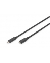 assmann Kabel przedłużający USB 3.1 Gen.2 SuperSpeed+ 10Gbps Typ USB C/USB C M/Ż, PD, czarny 0,7m - nr 48