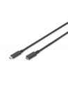 assmann Kabel przedłużający USB 3.1 Gen.2 SuperSpeed+ 10Gbps Typ USB C/USB C M/Ż, PD, czarny 0,7m - nr 54