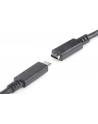 assmann Kabel przedłużający USB 3.1 Gen.2 SuperSpeed+ 10Gbps Typ USB C/USB C M/Ż, PD, czarny 0,7m - nr 57