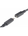 assmann Kabel przedłużający USB 3.1 Gen.2 SuperSpeed+ 10Gbps Typ USB C/USB C M/Ż, PD, czarny 0,7m - nr 5