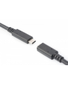 assmann Kabel przedłużający USB 3.1 Gen.2 SuperSpeed+ 10Gbps Typ USB C/USB C M/Ż, PD, czarny 0,7m - nr 6