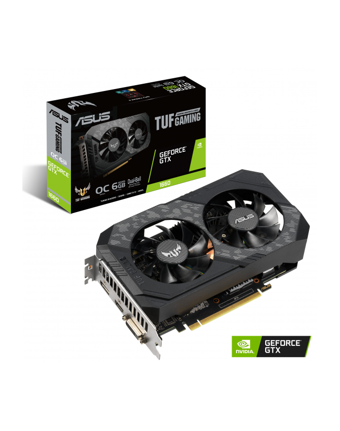 asus Karta graficzna GeForce GTX 1660 O6G GAMING 192BIT 6GB GDDR5 HDMI/DVI-D/DP główny
