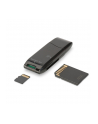 digitus Czytnik kart 2-portowy USB 2.0 HighSpeed SD/Micro SD, kompaktowy, czarny - nr 15