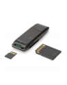 digitus Czytnik kart 2-portowy USB 2.0 HighSpeed SD/Micro SD, kompaktowy, czarny - nr 23