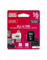 goodram Karta microSDHC 16GB CL10 + adapter + czytnik - nr 1