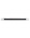 Organizer kablowy poziomy z przepustem szczotkowym 10 cali (254mm) 0.5U 22x254x12mm, szary (RAL 7035) - nr 12