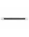 Organizer kablowy poziomy z przepustem szczotkowym 10 cali (254mm) 0.5U 22x254x12mm, szary (RAL 7035) - nr 20