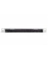 Organizer kablowy poziomy z przepustem szczotkowym 10 cali (254mm) 0.5U 22x254x12mm, szary (RAL 7035) - nr 21