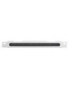 Organizer kablowy poziomy z przepustem szczotkowym 10 cali (254mm) 0.5U 22x254x12mm, szary (RAL 7035) - nr 8