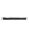 Organizer kablowy poziomy z przepustem szczotkowym 10 cali (254mm) 0.5U 22x254x12mm, szary (RAL 7035) - nr 9