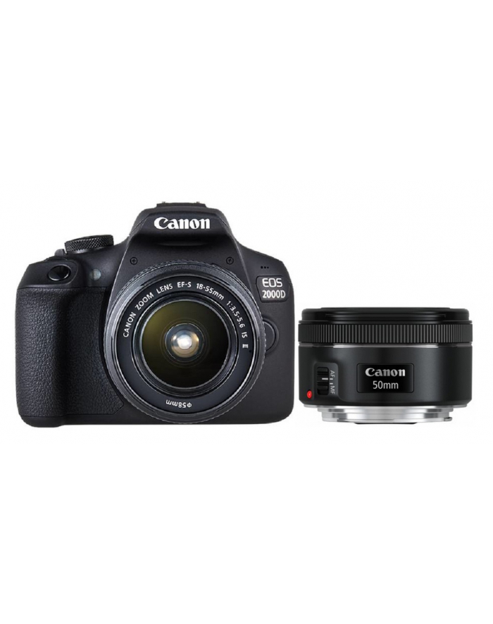 Cyfrowa lustrzanka Canon EOS 2000D BK 18-55 IS+50 1.8S EU26 główny