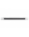 Organizer kablowy poziomy z przepustem szczotkowym 10 cali (254mm) 0.5U 22x254x12mm, szary (RAL 7035) - nr 22