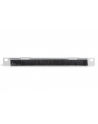 Organizer kablowy poziomy z przepustem szczotkowym 10 cali (254mm) 0.5U 22x254x12mm, szary (RAL 7035) - nr 23