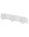 Organizer kablowy poziomy typu RING 10 cali (254mm) 1U 44x254x60mm, szary (RAL 7035) - nr 28