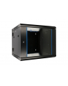 Szafka wisząca rack 6U 600x600 czarna dwusekcyjna - nr 44