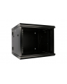 Szafka wisząca rack 6U 600x600 czarna dwusekcyjna - nr 45