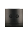 Szafka wisząca rack 6U 600x600 czarna dwusekcyjna - nr 48