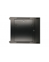 Szafka wisząca rack 6U 600x600 czarna dwusekcyjna - nr 49