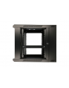 Szafka wisząca rack 6U 600x600 czarna dwusekcyjna - nr 50
