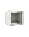 Szafka wisząca rack 9U 600x600 szara dwusekcyjna - nr 14