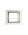 Szafka wisząca rack 12U 600x600 szara metalowe drzwi - nr 5